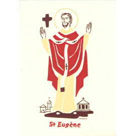 Bénédictines de Vénières - Saint Eugène - Carte double