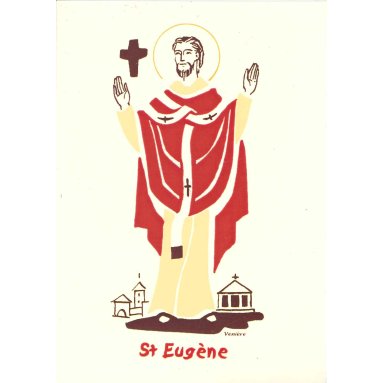 Bénédictines de Vénières - Saint Eugène - Carte double