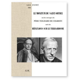 Louis Jugnet - Le monitum du Saint Office sur les ouvrages du Père Teilhard de Chardin