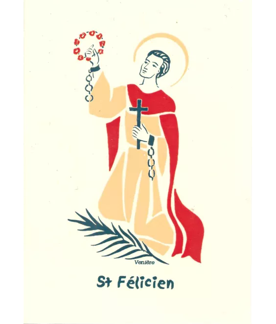 Bénédictines  de Vénières - Saint Félicien - Carte double