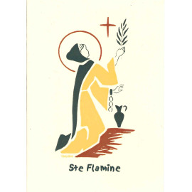Bénédictines de Vénières - Sainte Flamine - Carte-double