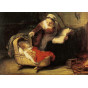 Rembrandt 1606-1169 - La Vierge berçant l'Enfant-Jésus - N°437