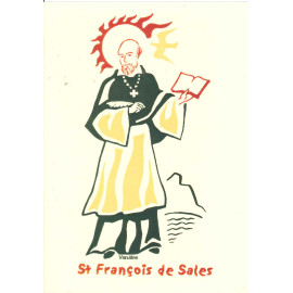 Bénédictines de Vénières - Saint François de Sales - Carte double