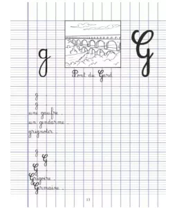 Marina Gillard - Cahier d'écriture - CE2