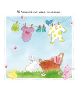 La bénédiction des Anges - Une prière pour Bébé - Livre en tissu