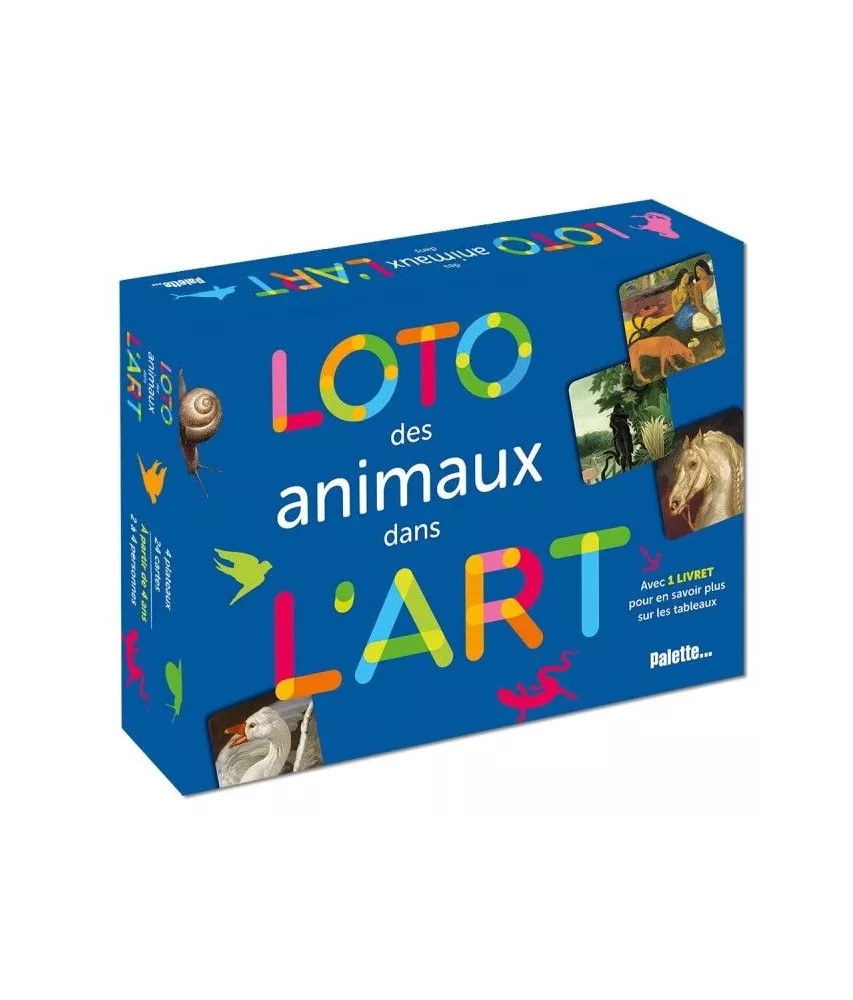 Loto des animaux dans l'art - Avec un livret pour en savoir plus sur les tableaux