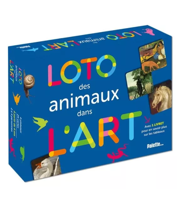 Loto des animaux dans l'art - Avec un livret pour en savoir plus sur les tableaux