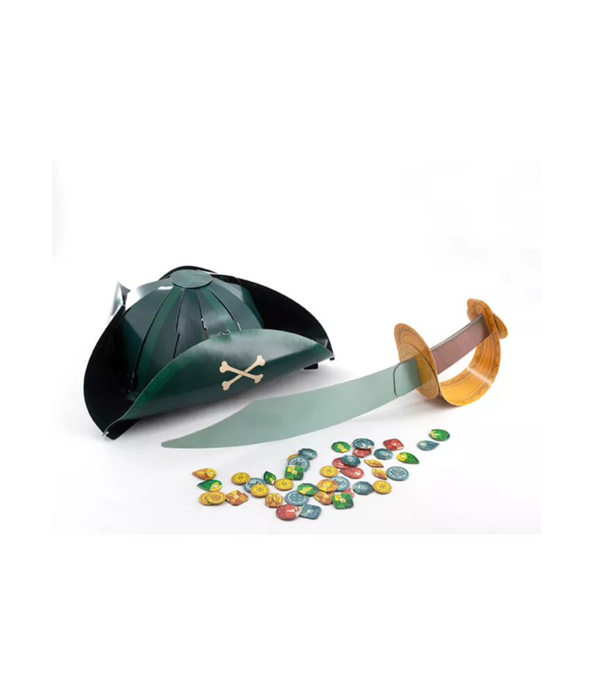 Lot De 2 Coffres Au Trésor PAFEN Pirates - 49L & 62L, Bleu/Vert - Boîtes De Rangement Jouets Neuf