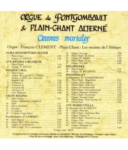 Oeuvres mariales - Orgue de Fontgombault & Plain-Chant alterné