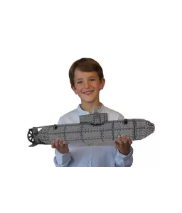 Le sous-marin en 3D - L'histoire des sous-marins - Livre et maquette