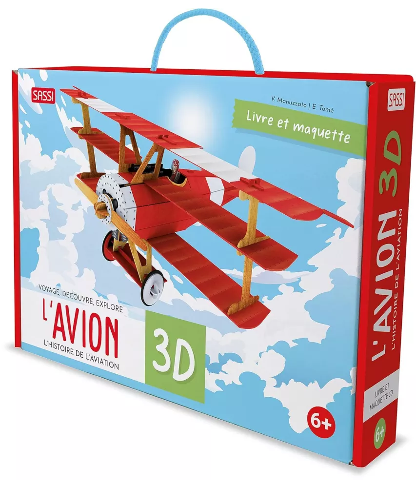 L'avion  en 3D - L'histoire de l'aviation - Livre et maquette