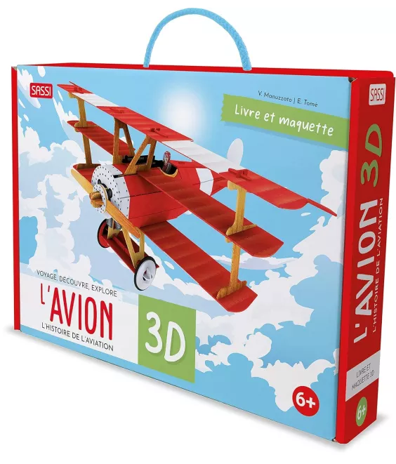 L'avion  en 3D - L'histoire de l'aviation - Livre et maquette