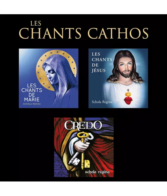 Les chants cathos : Les chants de Marie, Les chants de jésus, Credo - Coffret de 4CD