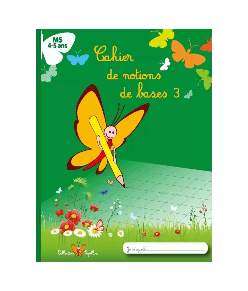 Cahier de notions de bases 3 - Moyenne Section