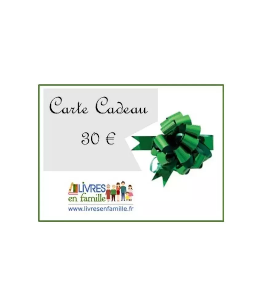 CARTE CADEAU 30 €