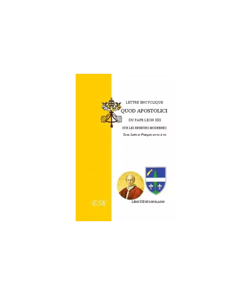 Lettre encyclique Quod Apostolici - Sur les erreurs modernes