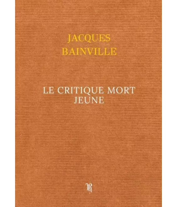 Le critique mort jeune