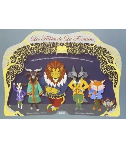 Les Fables de La Fontaine - Un livre-théâtre - Bleu vert - Prix spécial