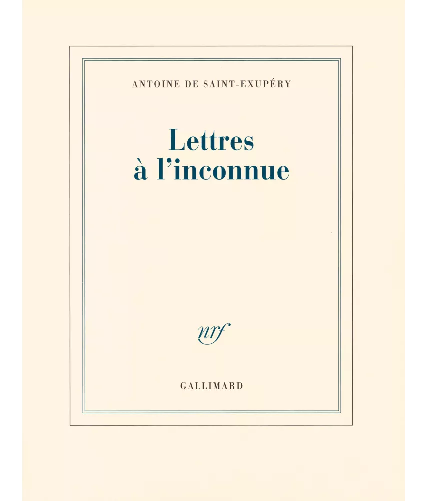 Lettres à l'inconnue