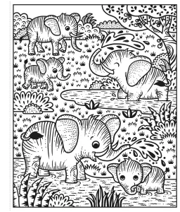 Au zoo - La peinture magique