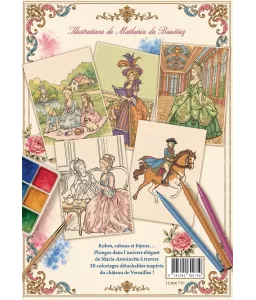Marie-Antoinette et la mode - Cahier de coloriage