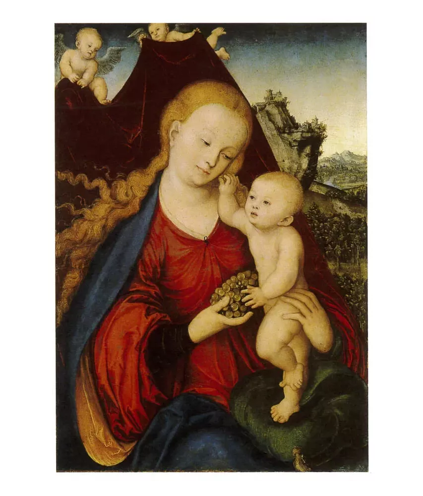 La Vierge à la Grappe - N°760 CP