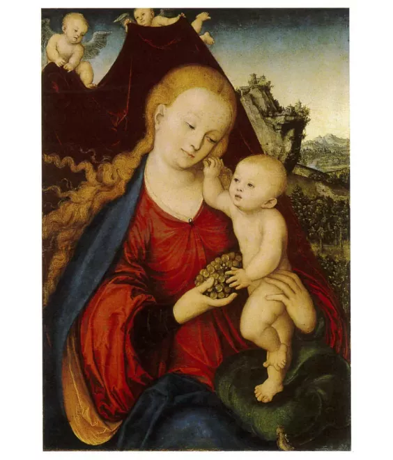 La Vierge à la Grappe - N°760 CP