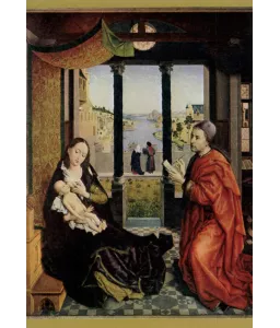Saint Luc en train de peindre la Vierge N°610 CP