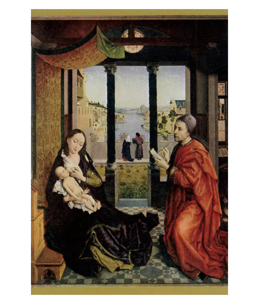 Saint Luc en train de peindre la Vierge N°610 CP