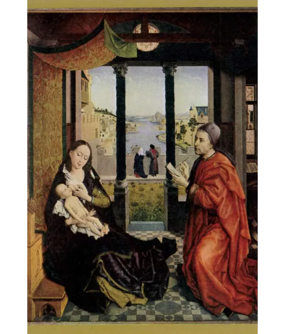 Saint Luc en train de peindre la Vierge N°610 CP