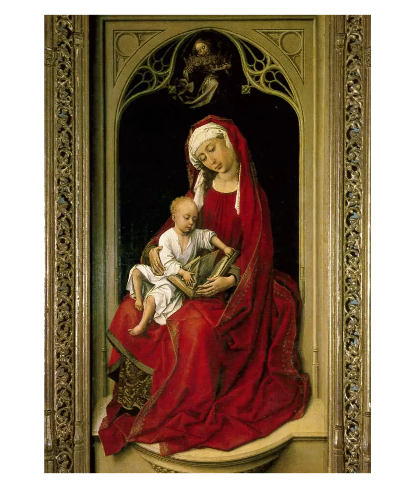 La Vierge et l'Enfant avec la Bible N°520 CP