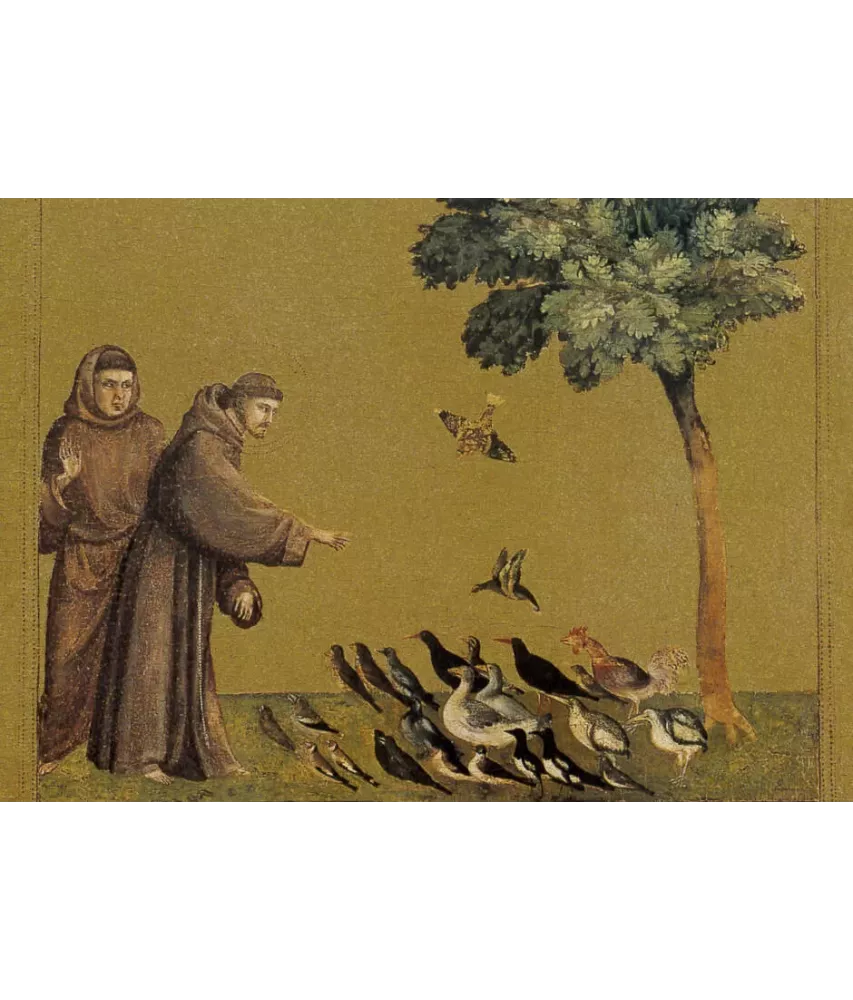 Saint François prêchant aux oiseaux N°584 CP