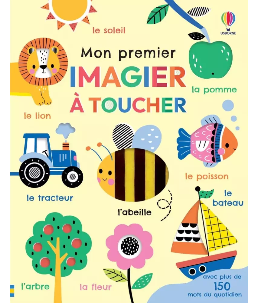 Mon premier imagier à toucher avec plus de 150 mots du quotidien