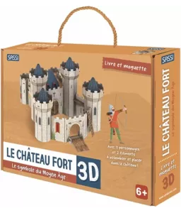 Le château fort 3D - Le symbole du Moyen Age - Livre et maquette