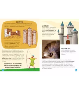 Le château fort 3D - Le symbole du Moyen Age - Livre et maquette