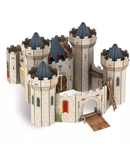 Le château fort 3D - Le symbole du Moyen Age - Livre et maquette