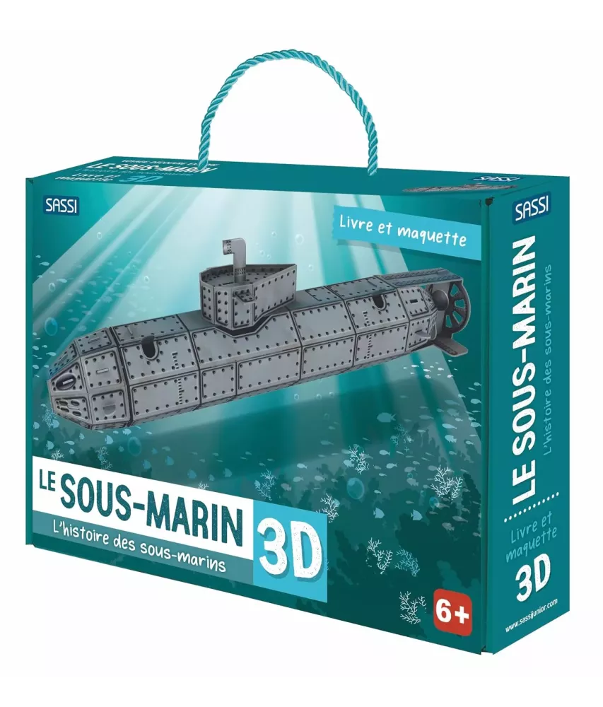 Le sous-marin en 3D - L'histoire des sous-marins - Livre et maquette