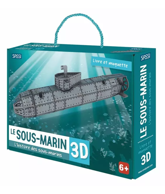 Le sous-marin en 3D - L'histoire des sous-marins - Livre et maquette