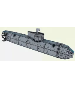 Le sous-marin en 3D - L'histoire des sous-marins - Livre et maquette