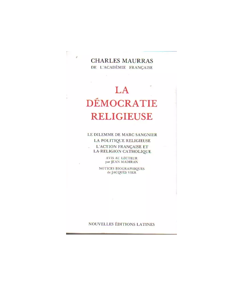 La démocratie religieuse