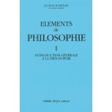 Eléments de philosophie - Tome 1