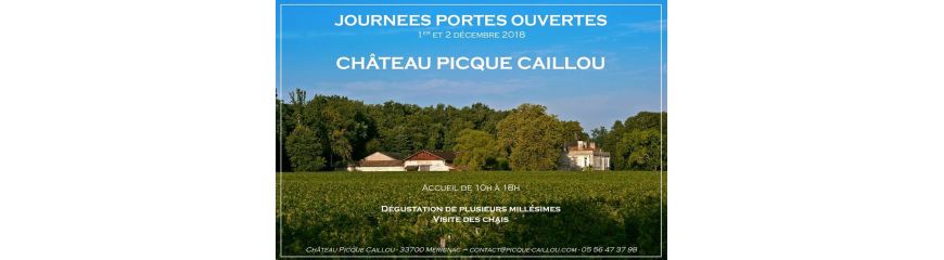 Château Picque Caillou- 33700 Mérignac les 1 et 2 décembre 